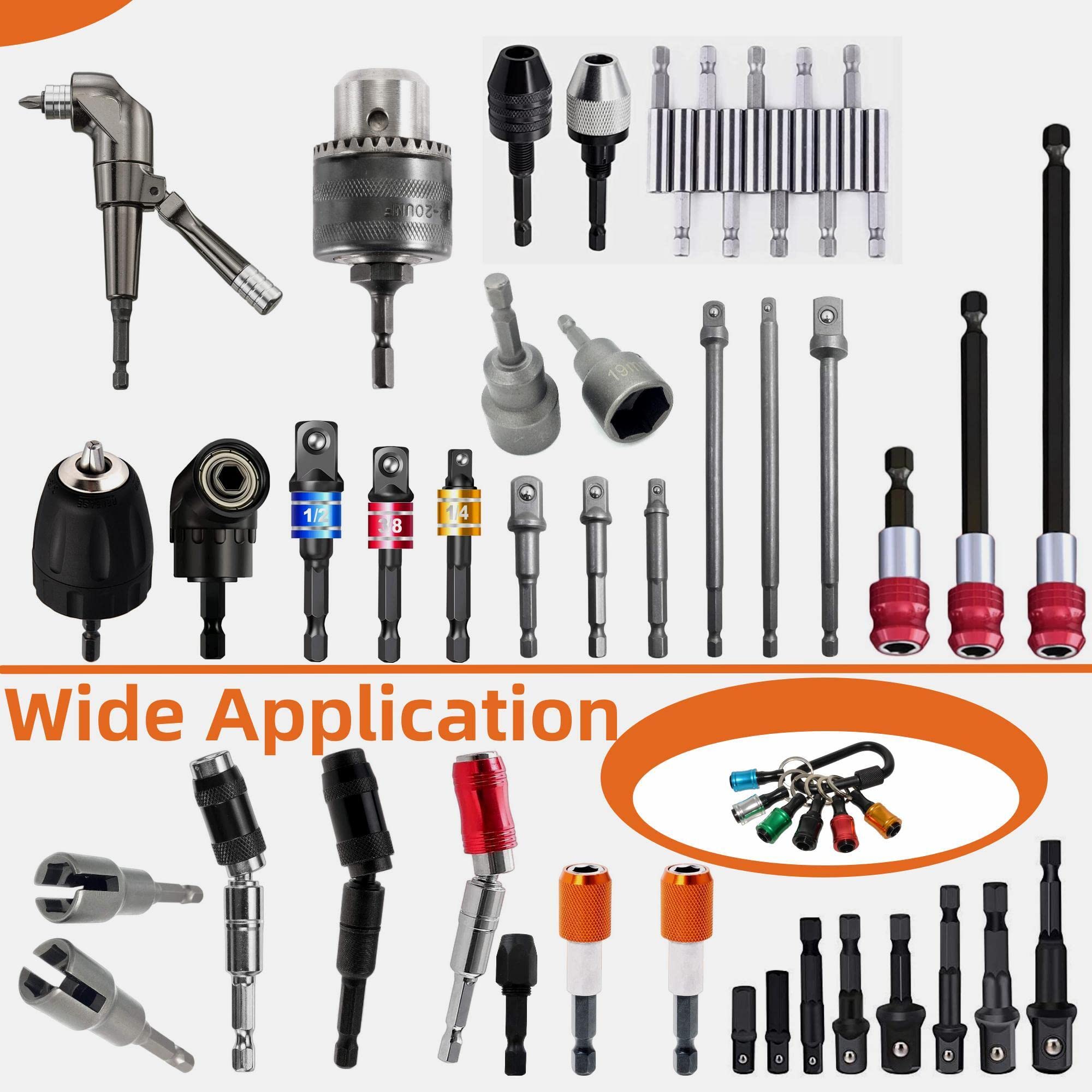 6Pcs Upgrade Bit Holder Keychain