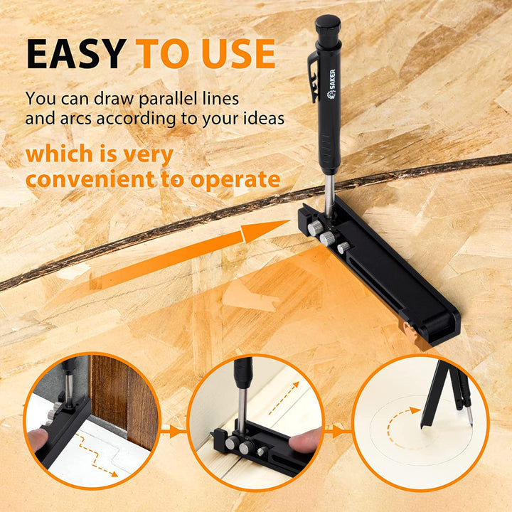 Saker Multi-function Scribing Tool-Carpenters Pencil