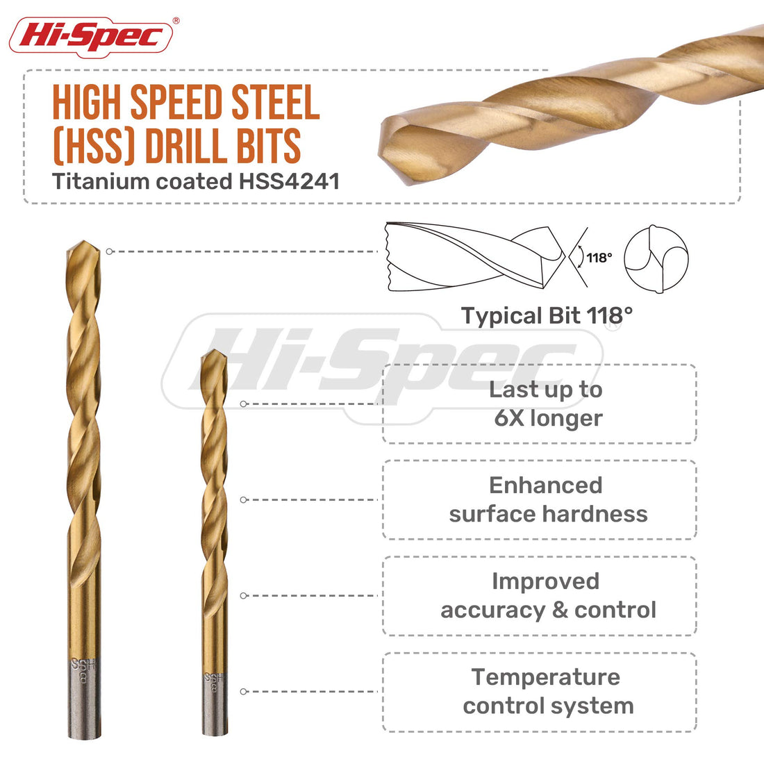 Hi-Spec 99pc Complete HSS Mixed Drill Bit Set.