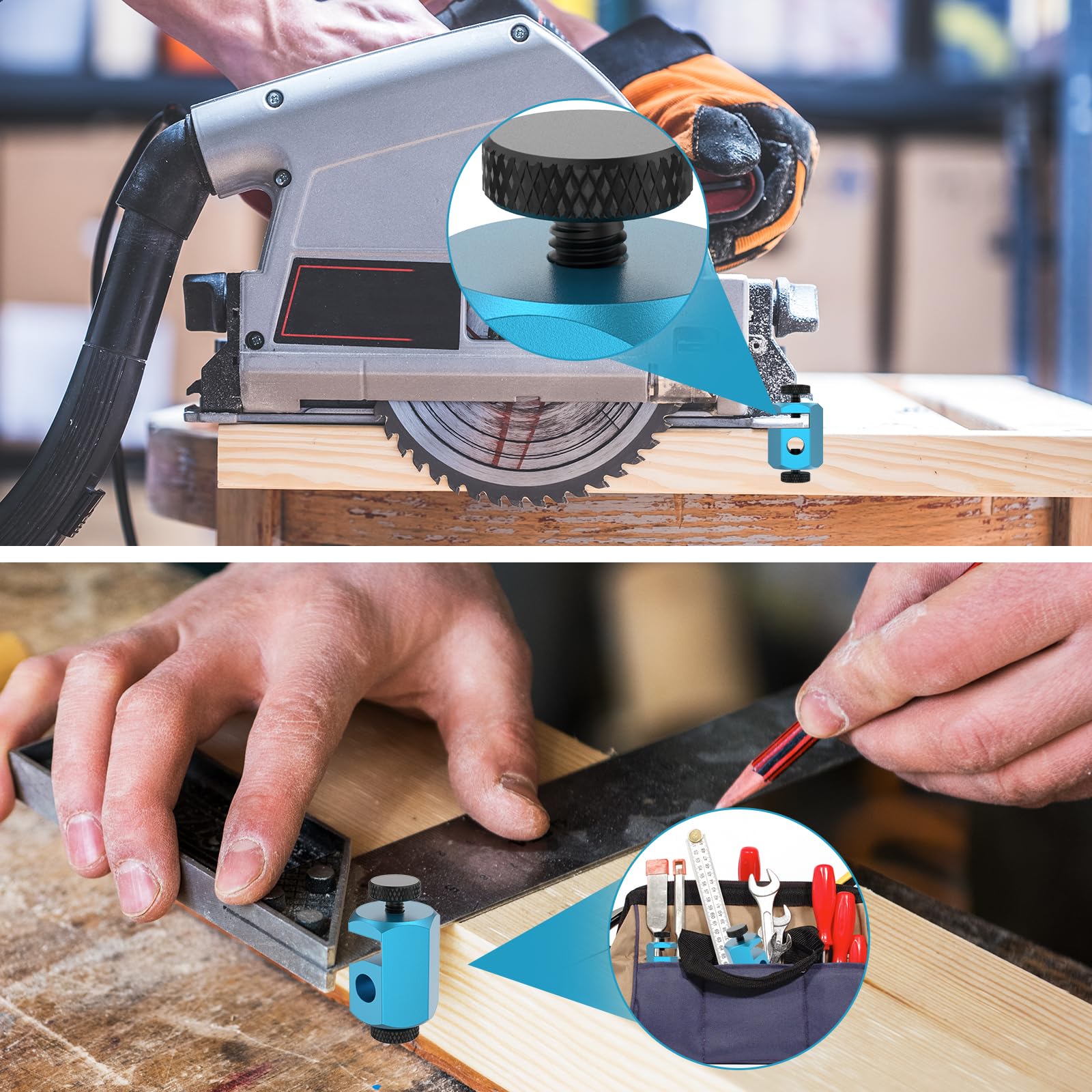 2Pcs Stair Gauge Aluminum Alloy Rafter Stair Layout Framing Jig Portable Framing Square Attachment Jig Sturdy Square Auxiliary Clamp Stair Gauge for Home Office Stair Fulasun