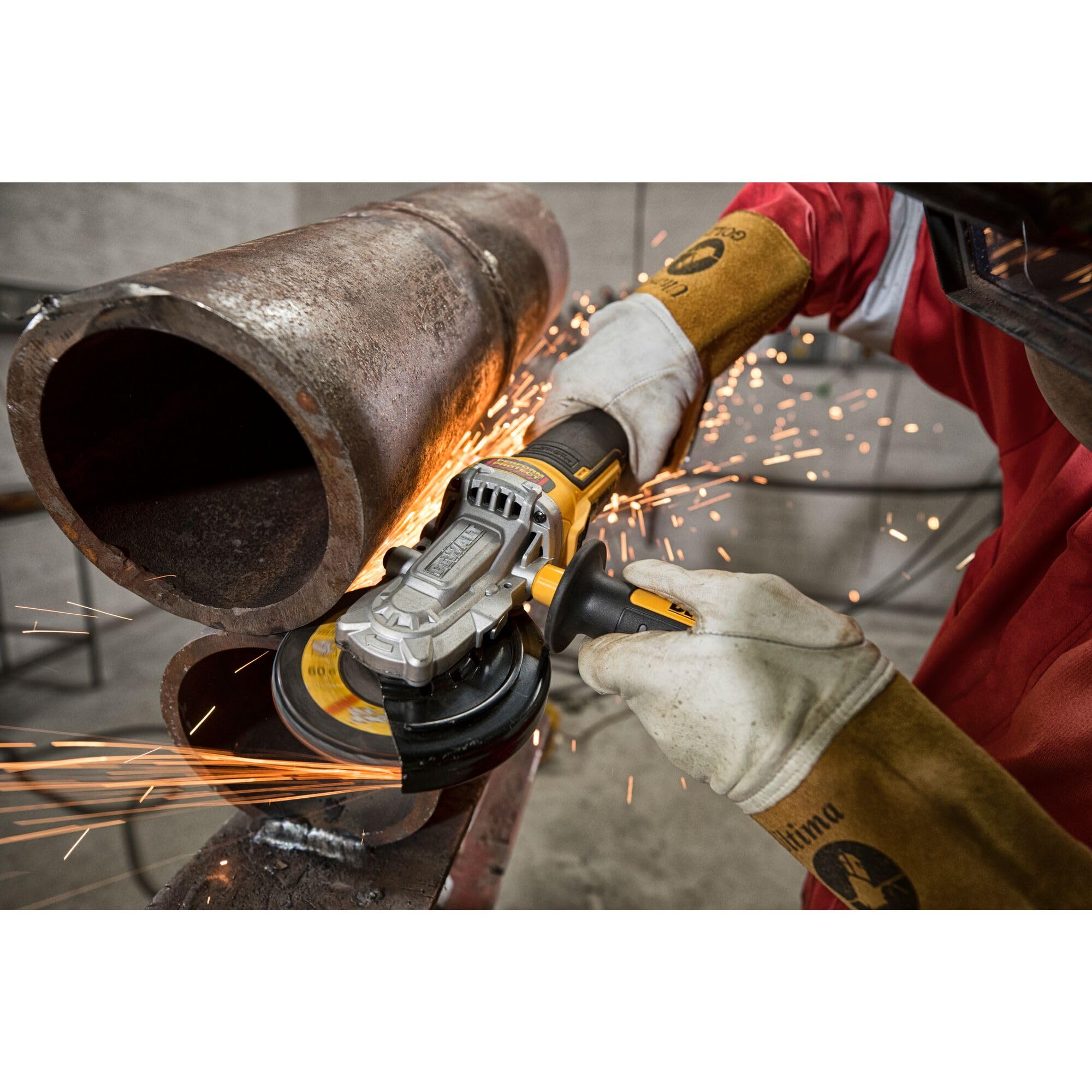 DeWalt 18V XR Bare Unit Brushless Flat Head Angle Grinder, 125 mm