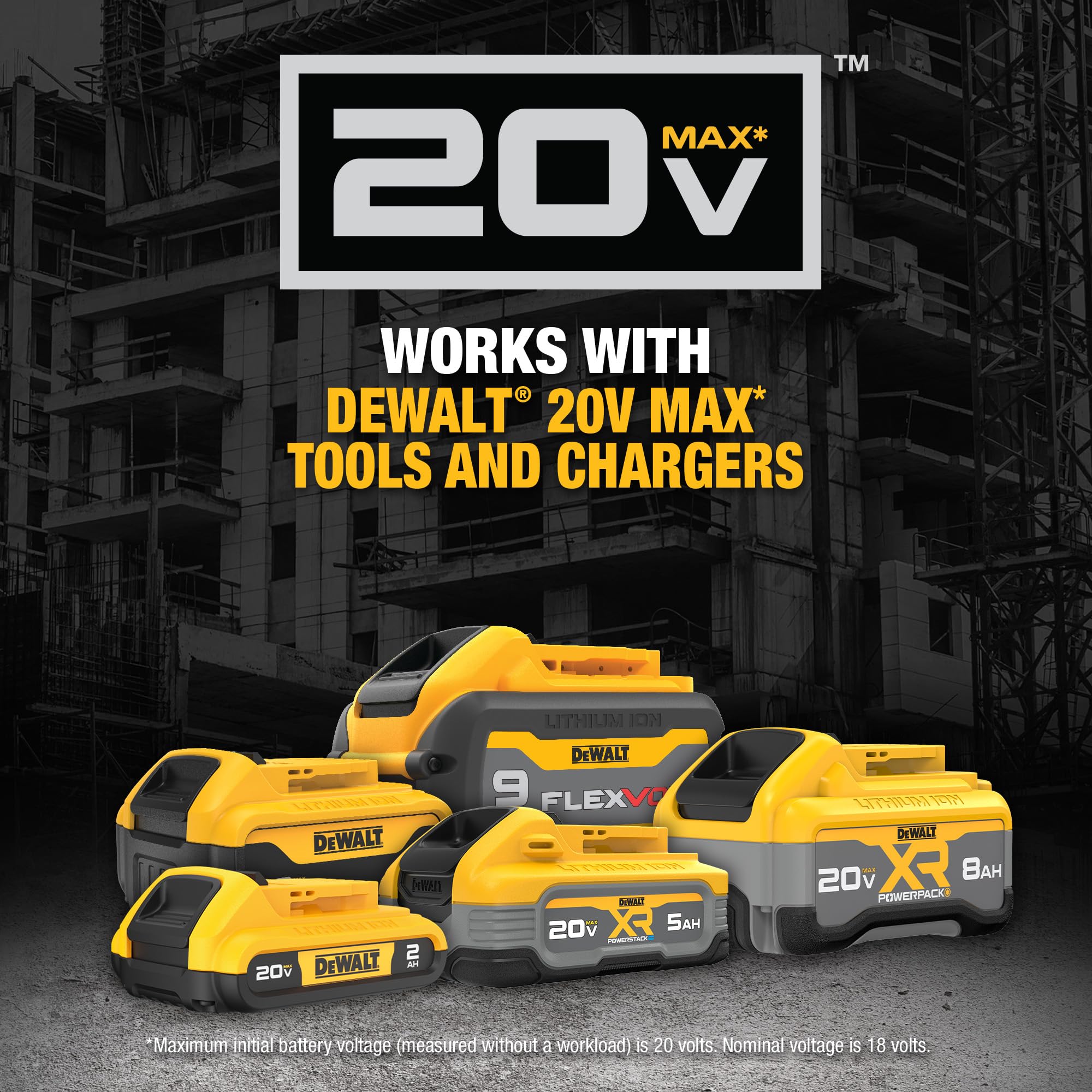 DEWALT 20V MAX XR 5.0Ah Lithium Ion Battery-Pack