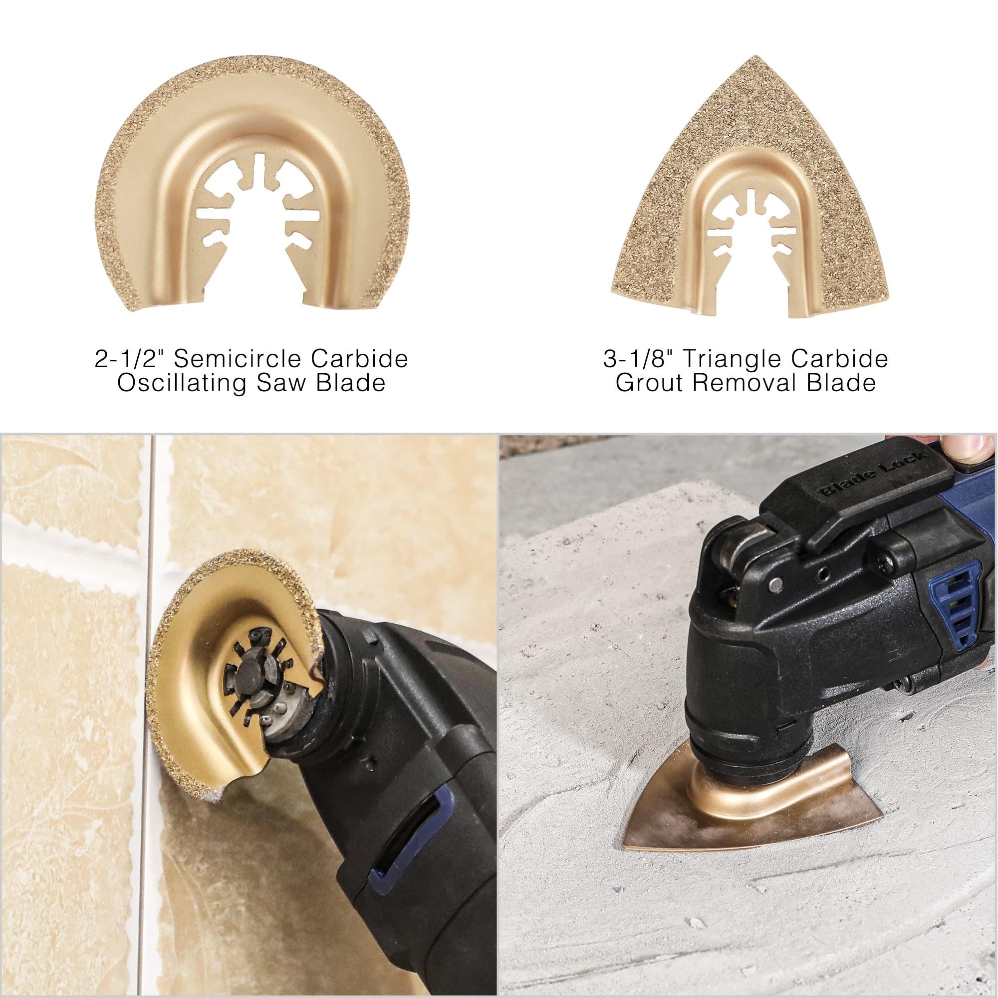 25-piece Oscillating Multitool Accessories Saw Plunge Blades