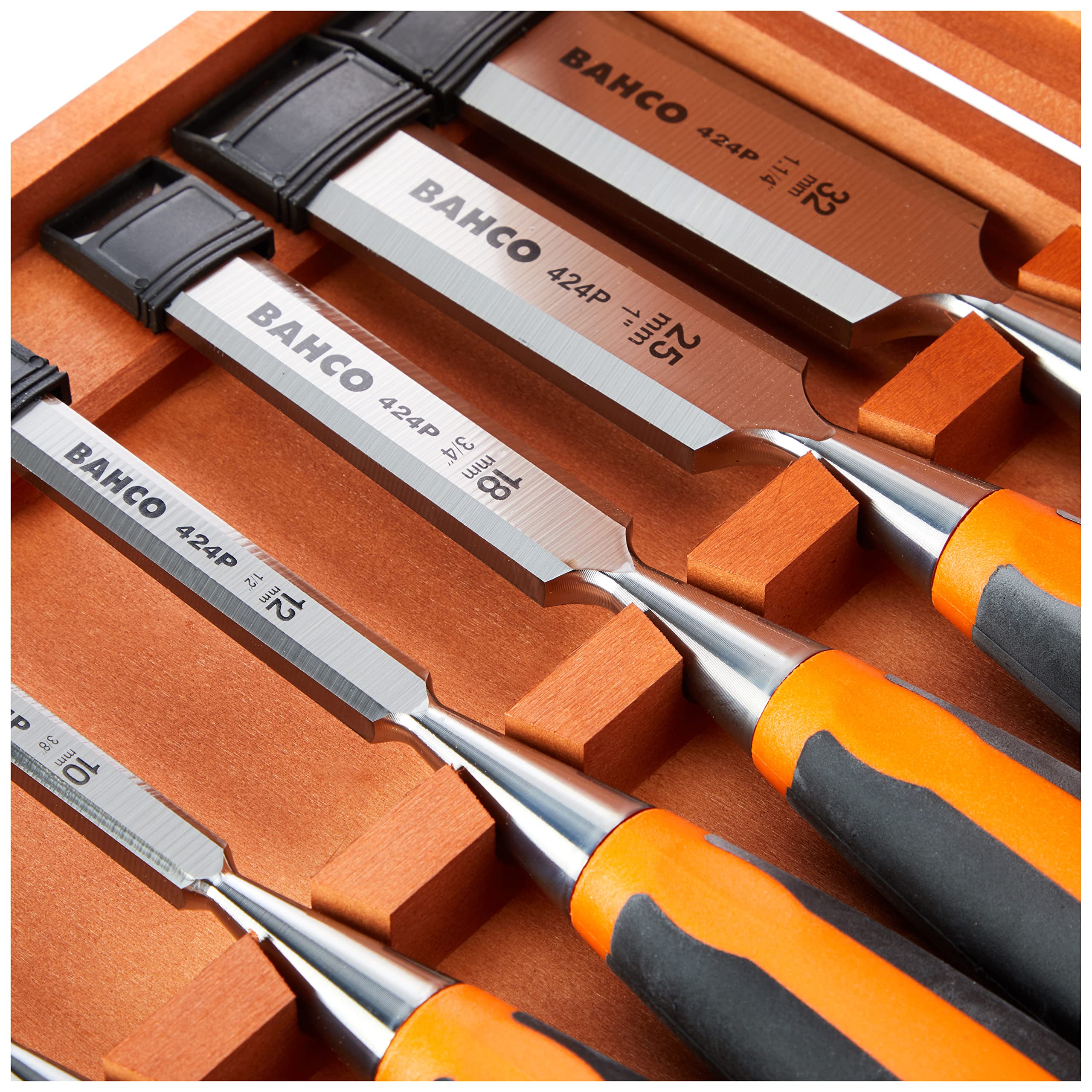 Bahco Chisel Set with Rubberised Handle 6 Pieces