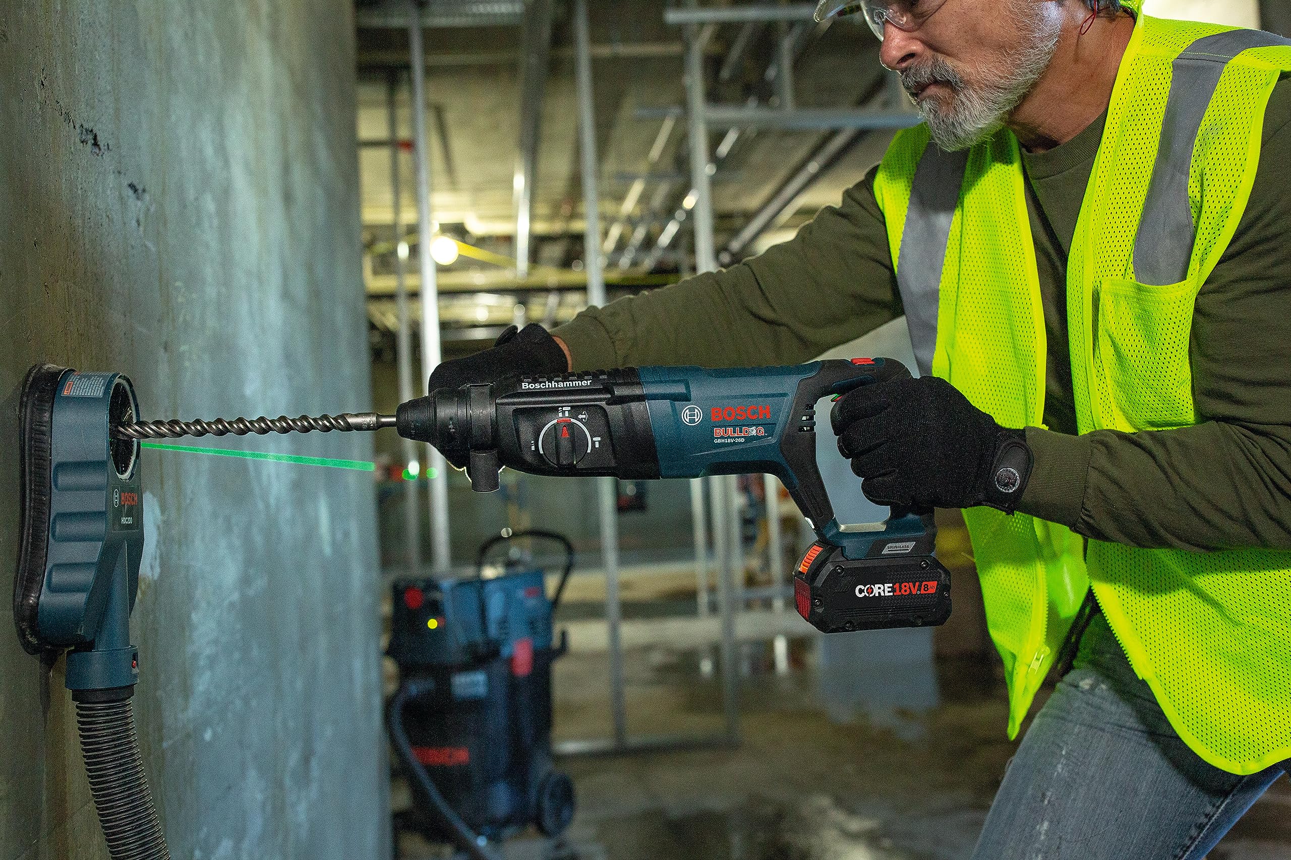 BOSCH GBH18V-26DN 18V EC Brushless SDS-plus® Bulldog™ 1 In. Rotary Hammer (Bare Tool)